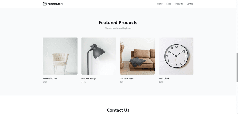 Minimalist E-Commerce